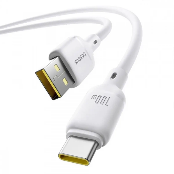 Кабель Baseus Silky Fast Charging Data Cable USB-A - USB-C 3A 1м Белый (P10377703213-02)