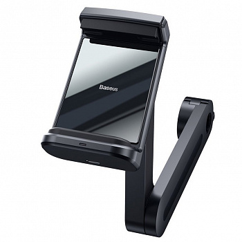 Автомобильный держатель для телефона на подголовник с беспроводной зарядкой Baseus Energy Backseat Holder 15W - Черный (WXHZ-01)