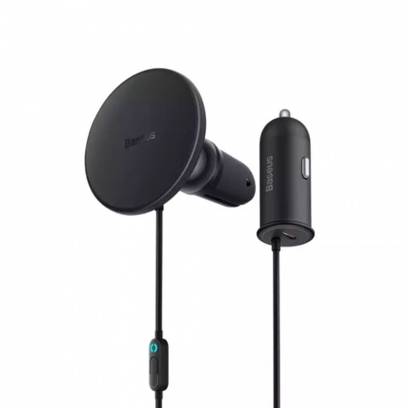 Автомобильное беспроводное магнитное зарядное устройство Baseus CW01 Magnetic Wireless Charging Car Mount 40W (Wireless Charging 15W+Tpye-C 25W) Claw Editon (C40141000111-00) Черный Автомобильное беспроводное магнитное зарядное устройство Baseus CW01 Magnetic Wireless Charging Car Mount 40W (Wireless Charging 15W+Tpye-C 25W) Claw Editon (C40141000111-00) Черный