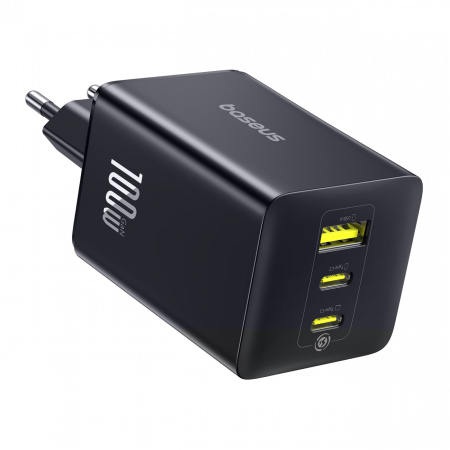 Сетевое зарядное устройство Baseus EnerFill FE11 Fast Charger 2C+U 100W EU Чёрный (P10182102123-00)