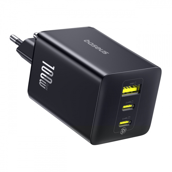 Сетевое зарядное устройство Baseus EnerFill FE11 Fast Charger 2C+U 100W EU Чёрный (P10182102123-00)