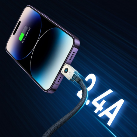 Кабель Baseus Unbreakable Series Fast Charging Data Cable USB - Lightning 2.4A 1м Stellar White P10355802221-00