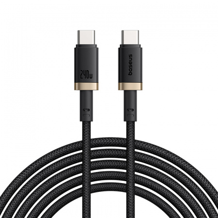 Кабель Baseus Dura Fast Charging Data Cable USB-C - USB-C 240W 1м Чёрный (P10377803U03-00)
