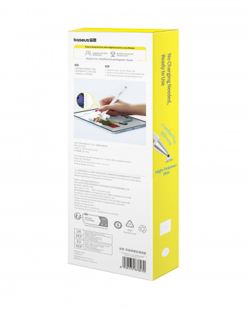 Стилус универсальный Baseus Smooth Writing III 3-in-1 Passive Stylus Non-magnetic Version (P80080804213-00) Белый