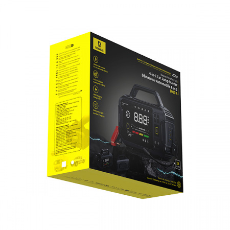 Стартер (Пусковое устройство для авто) DB-Baseus PrimeTrip VJ1 4-в-1 3000A Чёрный (C0119901)