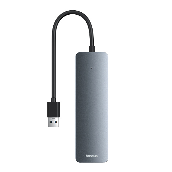 Хаб Baseus UltraJoy Series 4-Port HUB AIR (USB-A&Type-C - USB 3.0*4+Type-C5V) Серый (B0005280B811-13)