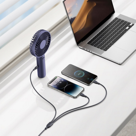 Кабель Baseus Ultra-Fast 3-в-1 Fast Charging Cable USB-A - Micro-USB + Lightning + USB-C 3.5A 0.8м Чёрный (P10376303121-01)