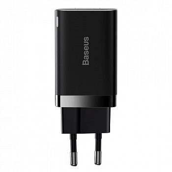 Сетевое зарядное устройство Baseus Super Si Pro Quick Charger USB + Type-C C+U 30W EU Черный (CCSUPP-E01)