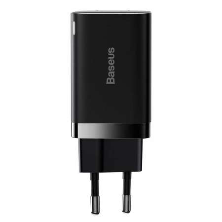 Сетевое зарядное устройство Baseus Super Si Pro Quick Charger USB + Type-C C+U 30W EU Черный (CCSUPP-E01)