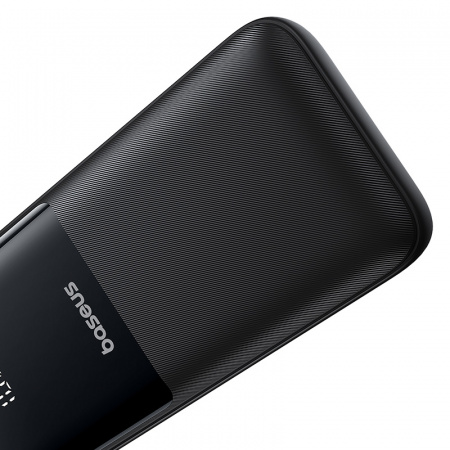 Внешний аккумулятор Baseus Lipow Dual-Cable Power Bank with Digital Display 20000mAh 22.5W (Кабель USB-A - USB-C 20 см)Черный (P10079102123-00)