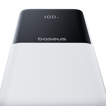 Повербанк Baseus Lipow Dual-Cable 10000mAh 22.5W Белый (в комплекте USB-A t- USB-C кабель 0.2м) (P10079101213-00)