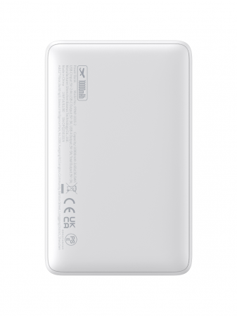 Повербанк Baseus EnerFill FP11 10000mAh 15W Белый (в комплекте Type-C - Type-C кабель 30см) (P1008210C213-00)