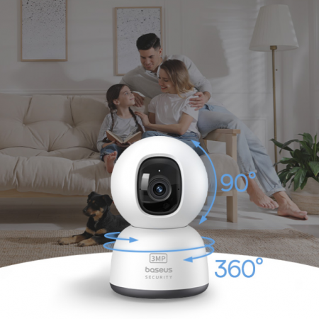 Камера домашняя Baseus Security P1 Lite Indoor Camera 2K EU Белая (S0TV002132)