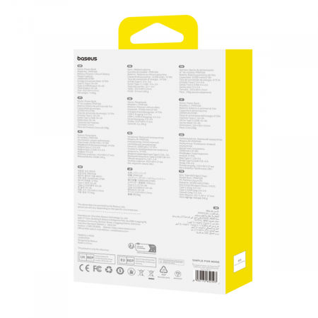 Внешний аккумулятор Baseus Airpow Lite 10000mAh 15ВтUSB/Type-C Чёрный (P10067500123-00)