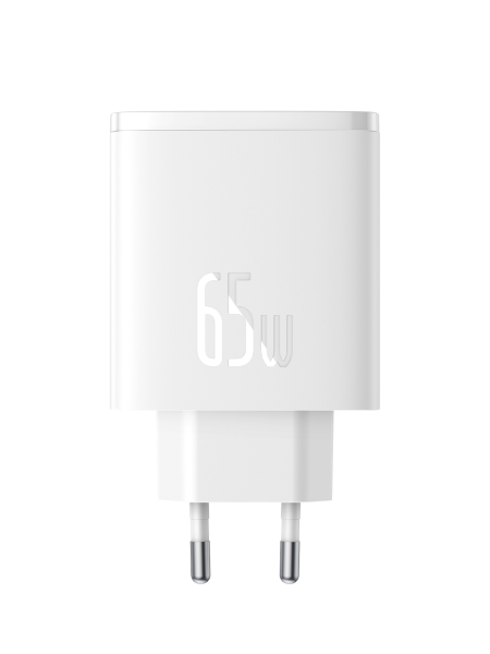 Сетевое зарядное устройство OS-Baseus Cube Pro Fast Charger 2C+U 65W EU Белый (P10152301213-00)