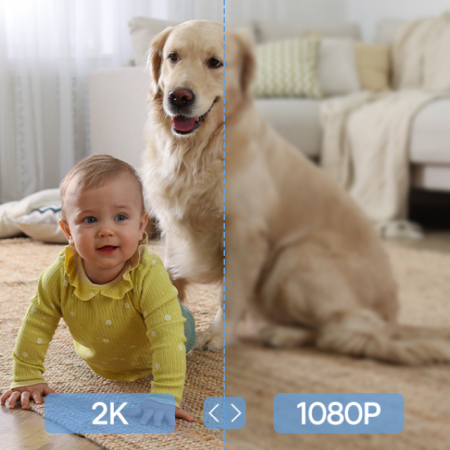 Камера домашняя Baseus Security P1 Lite Indoor Camera 2K EU Белая (S0TV002132)