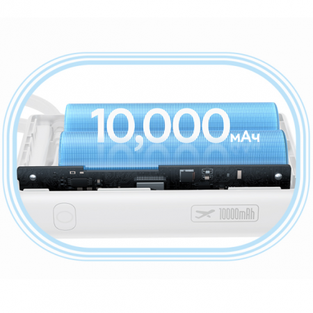 Повербанк Baseus PicoGo Digital Display Power Bank 10000mAh 45W Белый (P10076803213-00)