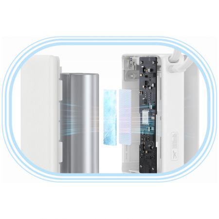 Повербанк Baseus PicoGo Digital Display Power Bank 10000mAh 45W Белый (P10076803213-00)