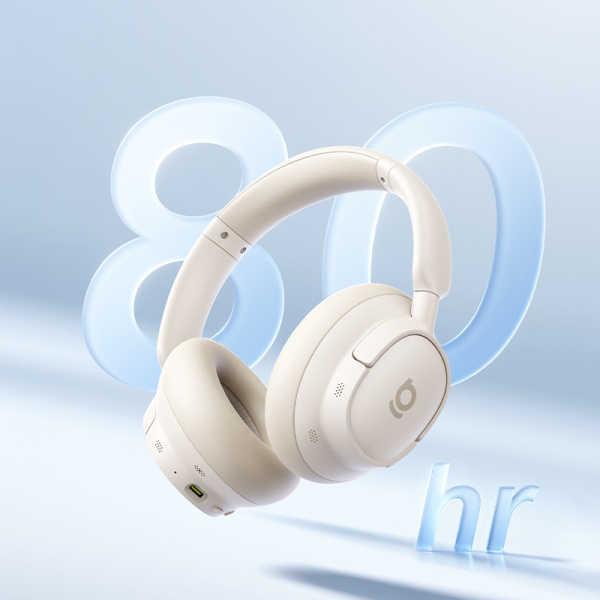 Беспроводные наушники Baseus Bass BH1 NC Lite Wireless Noise-Cancelling Headphones Starlight Off Белый (A0203E01)