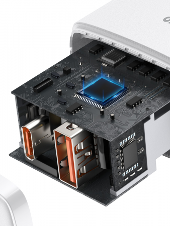 Сетевое зарядное устройство Baseus Compact Quick Charger U+C 20W EU White (CCXJ-B02)