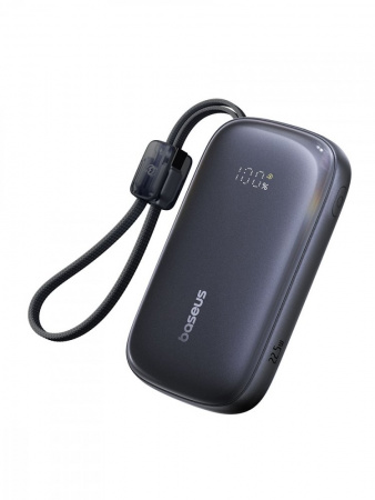 Повербанк Baseus EnerFill FC21 Qpow 3 Ultra Digital Display со съёмным кабелем 20000mAh 22.5W Чёрный (E0027M00)