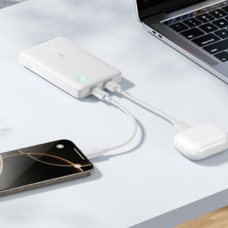 Повербанк Baseus EnerFill FP11 10000mAh 15W Белый (в комплекте Type-C - Type-C кабель 30см) (P1008210C213-00)