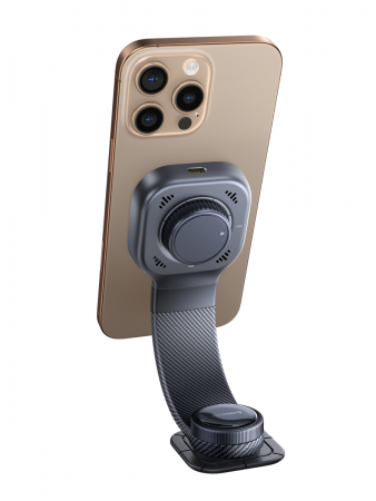 Автомобильный магнитный держатель с беспроводной зарядкой Baseus Prime Trip C03Pro Magnetic Wireless Car Charger Mount Чёрный (C0013A01)