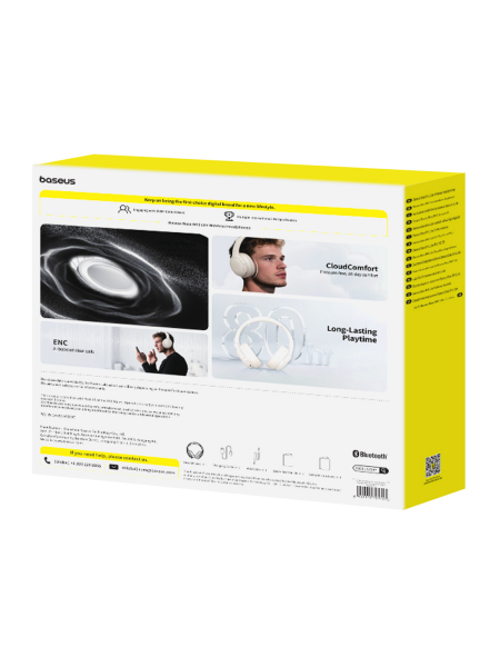 Беспроводные наушники Baseus Bass BH1 Lite Wireless Headphones Starlight Off Белый (A0203C02)