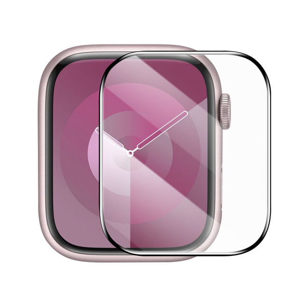 Защитная плёнка-стекло Baseus NanoCrystal Series Full-Coverage Curved-Screen Crystal Tempered Glass Screen Protector 45мм для AP Watch 7/8/9 (P6001510C201-03)