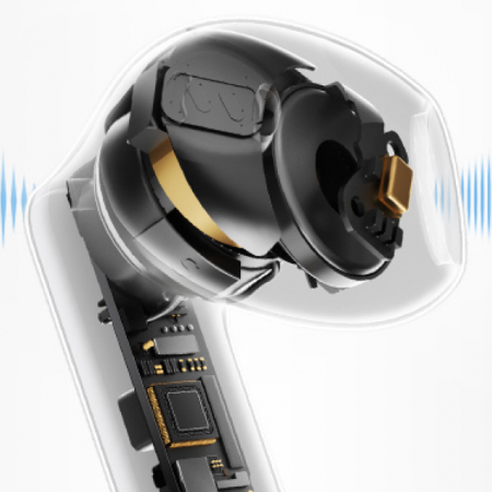 Беспроводные наушники Baseus Bass BS1 NC Semi-in-Ear True Wireless Earbuds Белый (A0010103)