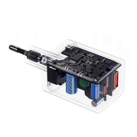 Сетевое зарядное устройство Baseus Super Si Pro Quick Charger USB + Type-C C+U 30W EU Черный (CCSUPP-E01)