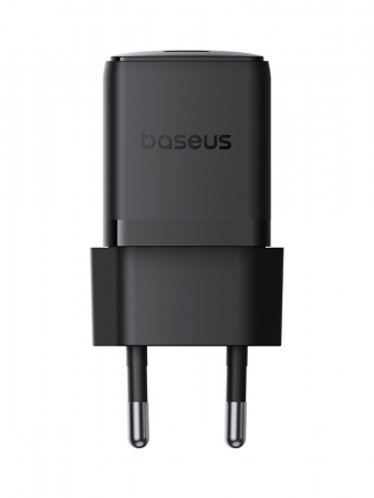 Сетевое зарядное устройство Baseus Palm Fast Charger 1C 30W EU Чёрный (в комплекте кабель Type-C - Type-C 60W(20V/3A) 1м) (P10111605113-01)