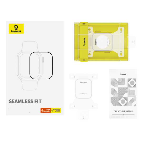 Защитная плёнка-стекло Baseus NanoCrystal Full-Coverage Curved-Screen Crystal Tempered Glass Screen Protector 49мм для AP Watch Ultra 1/2 (P6001510C201-06)