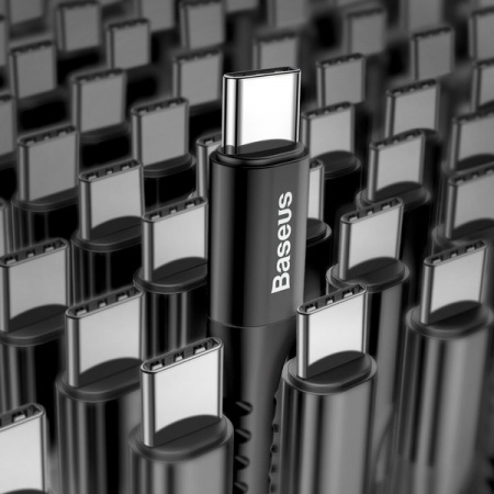 Кабель Baseus Fish-eye Spring Data Cable USB для Type-C 2A 1 метр (CATSR-01)