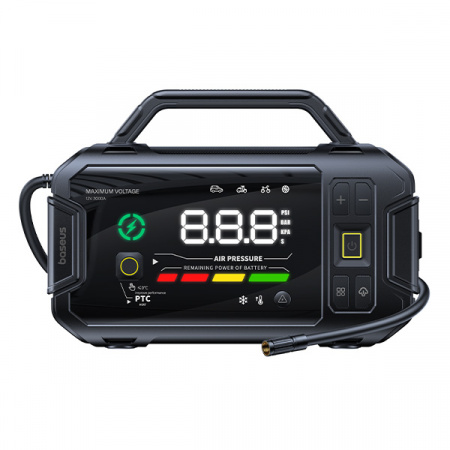 Стартер (Пусковое устройство для авто) DB-Baseus PrimeTrip VJ1 4-в-1 3000A Чёрный (C0119901)