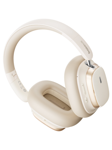 Наушники OS-Baseus Bowie H1s Noise-Cancellation Wireless Headphones Белый (A00075301223-00) Наушники OS-Baseus Bowie H1s Noise-Cancellation Wireless Headphones Белый (A00075301223-00)