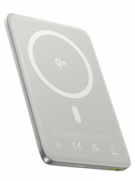 Повербанк Baseus PicoGo AM41 Ultra-Slim Qi2 Magnetic 10000mAh 27W Серый (в комплекте USB-C - USB-C кабель 30см) (E0027203)