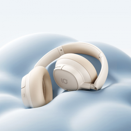 Беспроводные наушники Baseus Bass BH1 NC Lite Wireless Noise-Cancelling Headphones Starlight Off Белый (A0203E01)