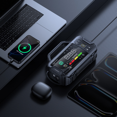 Стартер (Пусковое устройство для авто) DB-Baseus PrimeTrip VJ1 4-в-1 3000A Чёрный (C0119901)