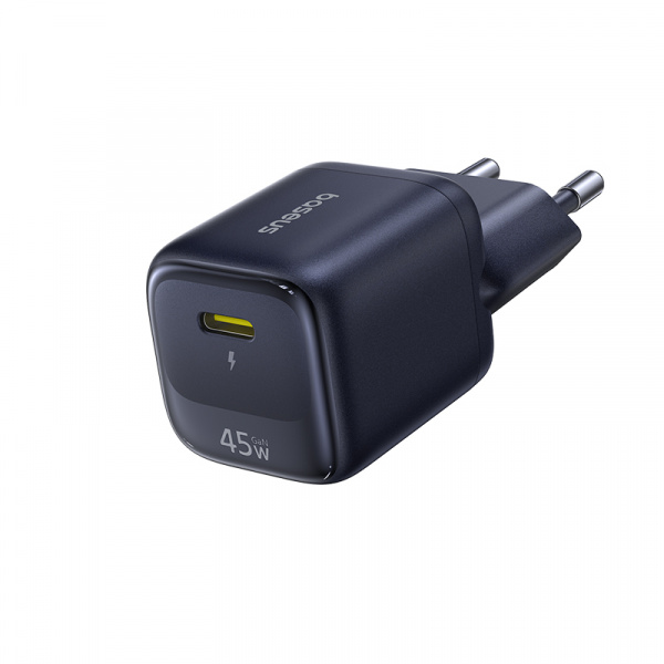 Сетевое зарядное устройство Baseus EnerFill FN22 Fast Charger 1C 45W EU (кабель в комплекте USB-C - USB-C 100W 1м) Чёрный (E0123306)