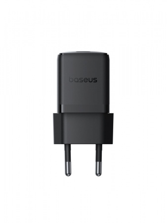 Сетевое зарядное устройство Baseus Palm Fast Charger 1C 20W EU Чёрный (с кабелем USB-C - USB-C 60W (20V/3A) 1м) (P10111602113-01)