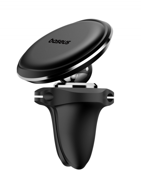 Автомобильный магнитный держатель OS-Baseus Magnetic Car Mount Phone Holder with Cable Clip Air Vent Version Чёрный (C40141201113-00)