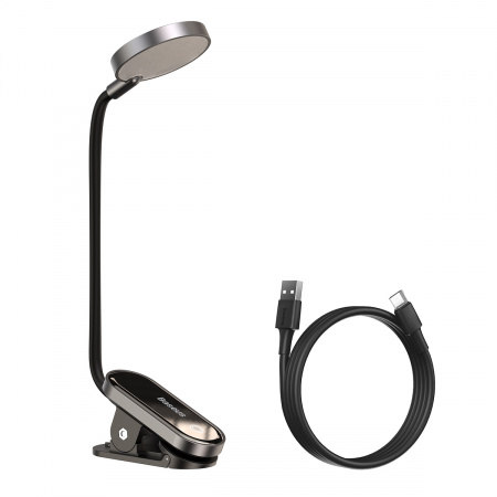 Лампа на прищепке Baseus Comfort Reading Mini Clip Lamp Темно-серый (DGRAD-0G)