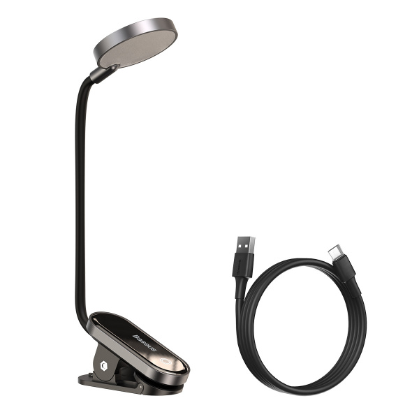 Лампа на прищепке Baseus Comfort Reading Mini Clip Lamp Темно-серый (DGRAD-0G)