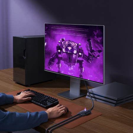 HDMI-переключатель Baseus AirJoy 2-в-1 двухсторонний 4K 60 Гц (B01331105111-00) черный