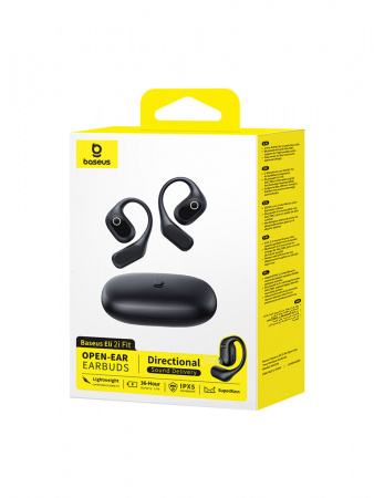Беспроводные наушники Baseus Eli 2i Fit Open-Ear True Wireless Earbuds Чёрный (A0102604)