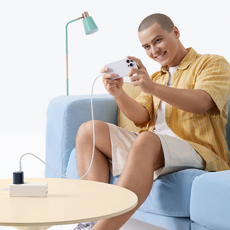 Сетевое зарядное устройство OS-Baseus PicoGo GaN Fast Charger 1C 45W EU Белый (P10176800213-00)