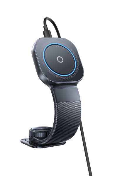 Автомобильный магнитный держатель с беспроводной зарядкой Baseus Prime Trip C03Pro Magnetic Wireless Car Charger Mount Чёрный (C0013A01)