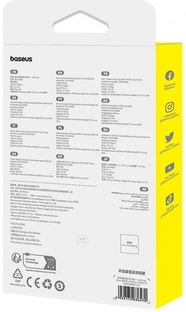 Хаб концентратор Baseus UltraJoy Series 4-Port HUB Lite 150см Cluster Черный (USB-A - USB3.0*4) B0005280B111-01