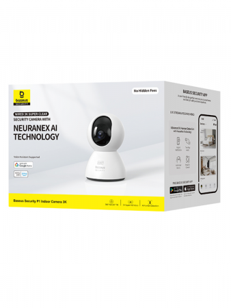 Камера домашняя Baseus Security P1 Indoor Camera 3K EU Белая (S0TV012132)